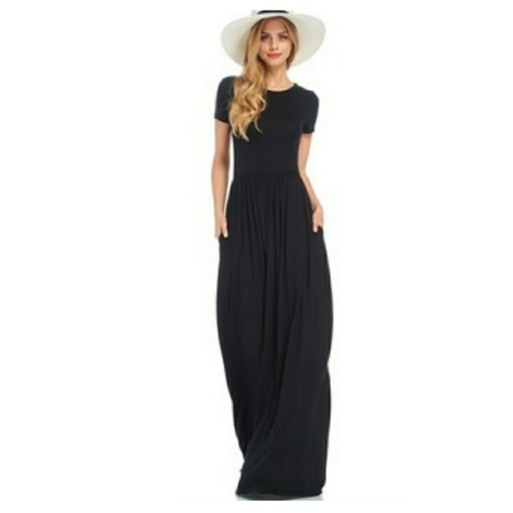Dresses & Skirts - Last One !! Spring Must Have Black Maxi Dress.